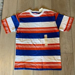 Short Sleeve Striped Crew Tee